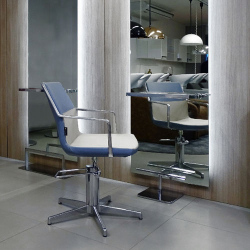 Fauteuil contemporain - STILO - Pietranera - en tissu / en métal / bleu