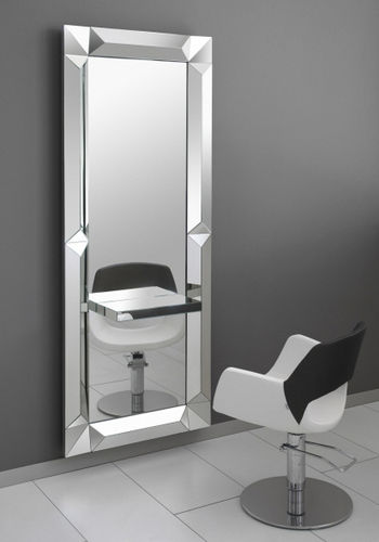 Coiffeuse contemporaine - DIAMANTE - SASSI - en aluminium / murale / pour salon de coiffure