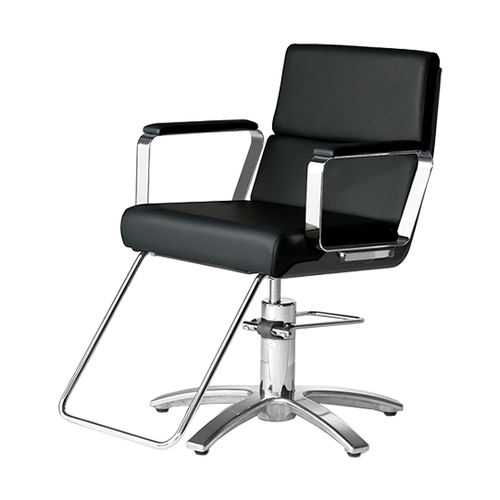 Fauteuil de coiffure contemporain - ADRIA II - TAKARA BELMONT - en simili cuir / en métal / avec pompe hydraulique
