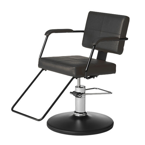 Fauteuil de coiffure contemporain - ZEN SHIKI - TAKARA BELMONT - en simili cuir / en métal / avec pompe hydraulique
