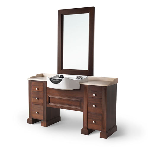 Miroir mural - DION - TAKARA BELMONT - pour salon de coiffure / contemporain / rectangulaire