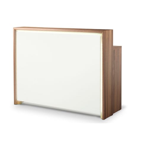 Banque d'accueil en bois - PANDORA - TAKARA BELMONT - lumineuse / pour salon de coiffure