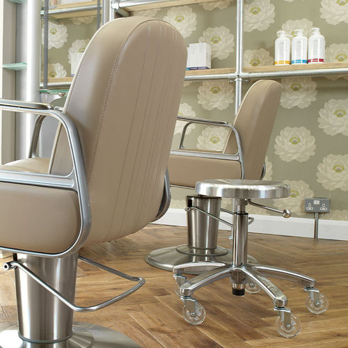 Tabouret de coiffure contemporain - D - TAKARA BELMONT - en acrylique / avec piètement en aluminium / piètement étoile