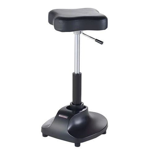 Tabouret de coiffure contemporain - ESPOIR  - TAKARA BELMONT - en simili cuir / avec piètement en plastique / piètement central