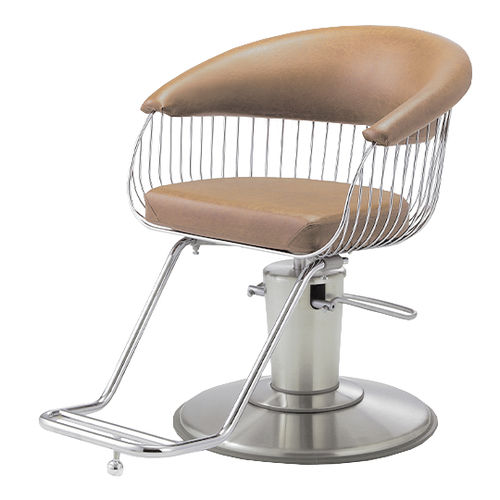 Fauteuil de coiffure contemporain - HARP - TAKARA BELMONT - en cuir / en métal chromé / avec pompe hydraulique