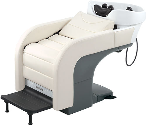 Bac à shampoing avec repose-pieds - YUME IXI - TAKARA BELMONT - en céramique / en cuir / 1 place