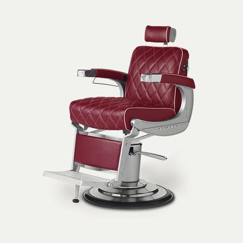 Fauteuil de barbier en simili cuir - APOLLO 2 ICON - TAKARA BELMONT - avec repose-pieds / avec repose-tête / piètement central