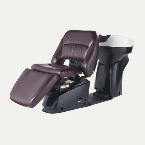 Bac à shampoing avec repose-pieds - YUME ESPOIR ESL - TAKARA BELMONT - en simili cuir / en céramique / électrique