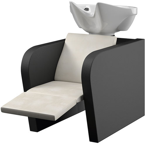 Bac à shampoing avec repose-pieds - EDDIE MASSAGE - VEZZOSI - en simili cuir / électrique / 1 place