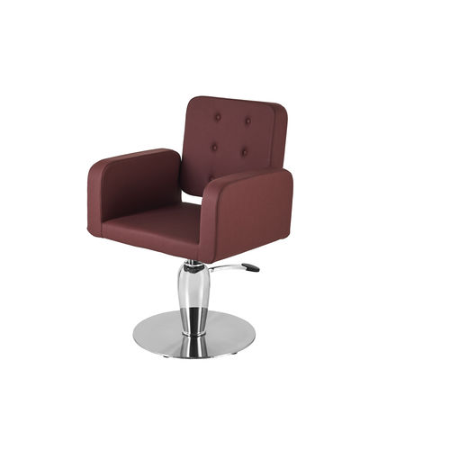Fauteuil de coiffure contemporain - FRIDA - VEZZOSI - en simili cuir / en métal / avec pompe hydraulique