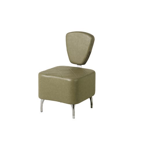 Chauffeuse contemporaine - STAR  - VEZZOSI - en simili cuir / en aluminium / en métal peint