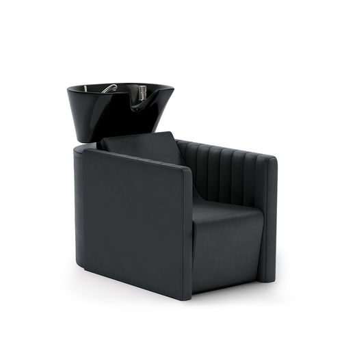 Bac à shampoing avec repose-pieds - FANCY - VEZZOSI - en simili cuir / 1 place