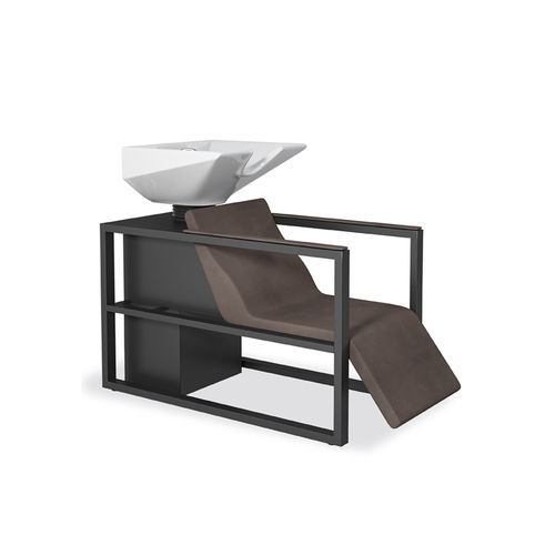 Bac à shampoing avec repose-pieds - INDUSTRIAL RELAX - VEZZOSI - design original / 1 place