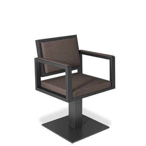 Fauteuil de coiffure contemporain - INDUSTRIAL - VEZZOSI - en simili cuir / en métal / à hauteur réglable