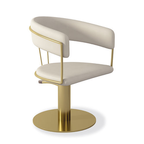 Fauteuil de coiffure design original - POSH - VEZZOSI - en simili cuir / en métal / tapissé