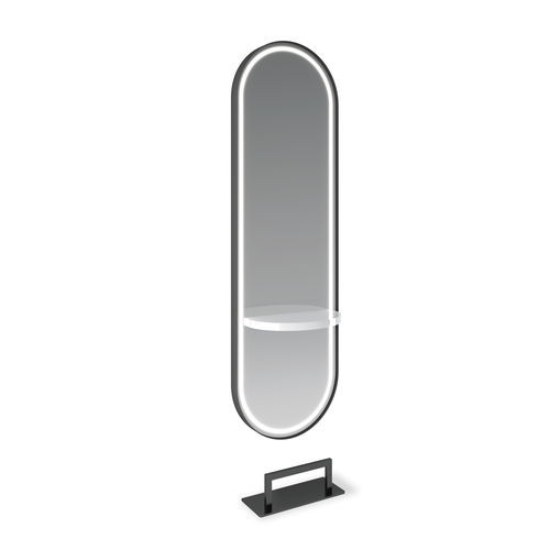 Miroir mural - NEW YORK - VEZZOSI - pour salon de coiffure / contemporain / ovale