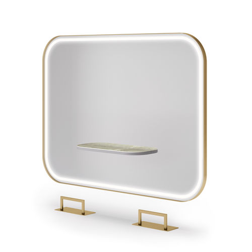 Miroir mural - FANCY - VEZZOSI - pour salon de coiffure / contemporain / rectangulaire