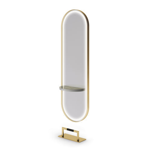 Miroir mural - FANCY - VEZZOSI - pour salon de coiffure / contemporain / ovale