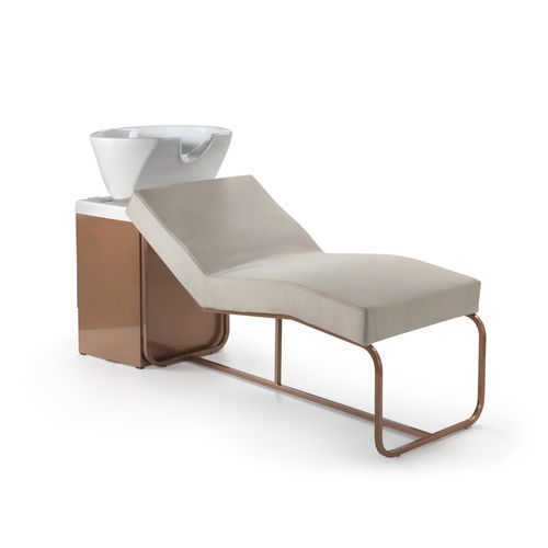Bac à shampoing avec repose-pieds - SEDUTA LAVAGGIO CU29 - VEZZOSI - en simili cuir / 1 place