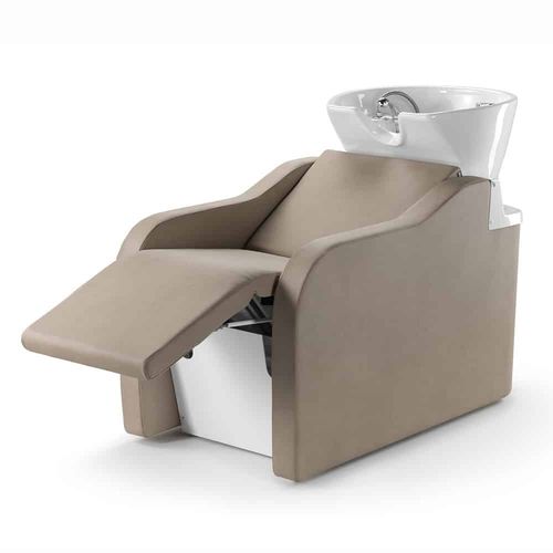 Bac à shampoing avec repose-pieds - URBAN RELAX - VEZZOSI - en simili cuir / 1 place