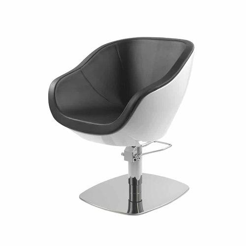 Fauteuil de coiffure contemporain - CURVE - VEZZOSI - en simili cuir / en fibre de verre / en acier poli