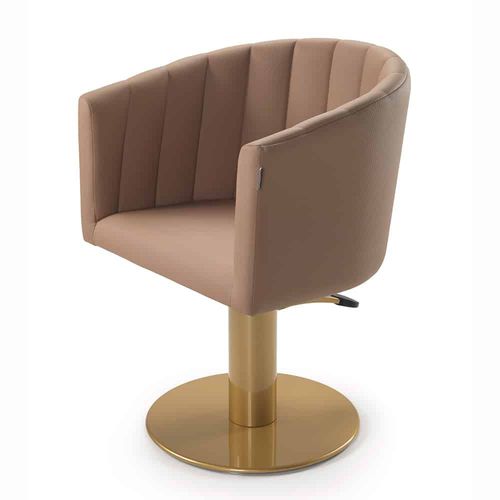 Fauteuil de coiffure contemporain - FANCY P06  - VEZZOSI - en simili cuir / avec pompe hydraulique / à hauteur réglable