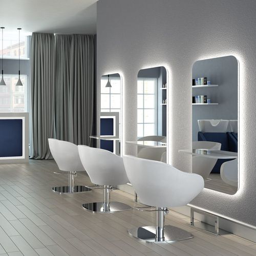 Coiffeuse contemporaine - ONE LIGHT  - VEZZOSI - stratifiée / murale / pour salon de coiffure