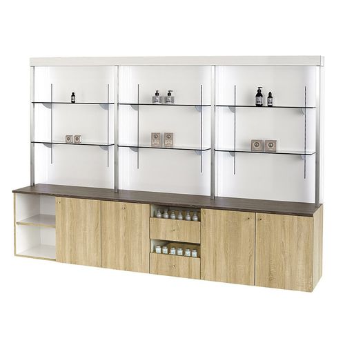 Meuble avec lavabo pour salon de coiffure - WOOD  - VEZZOSI - de service
