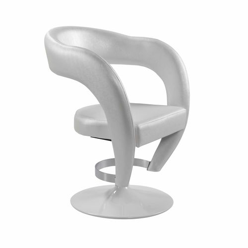 Fauteuil de coiffure contemporain - S-CHAIR - VEZZOSI - en simili cuir / en acier / avec pompe hydraulique