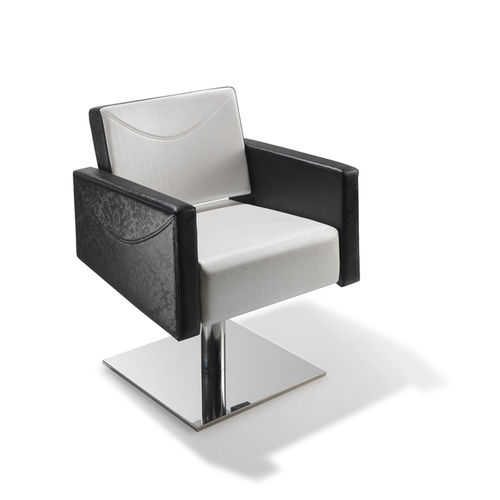 Fauteuil de coiffure contemporain - TRAFALGAR - VEZZOSI - en simili cuir / en métal / tapissé