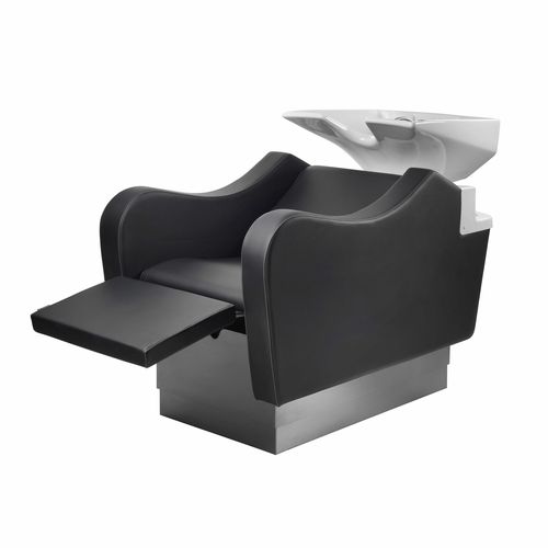 Bac à shampoing avec repose-pieds - PUSH UP MASSAGE  - VEZZOSI - en simili cuir / 1 place