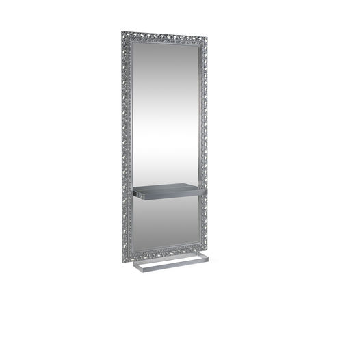 Coiffeuse contemporaine - QUEEN LIGHT - VEZZOSI - en verre / en métal chromé / murale