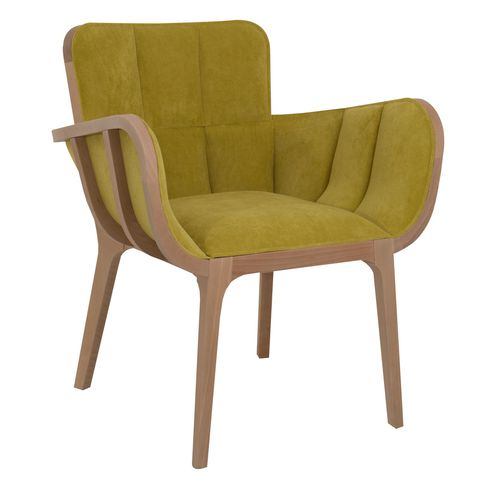 Fauteuil contemporain - KAGO - Perrouin Sièges - en tissu / en hêtre / couleur personnalisable