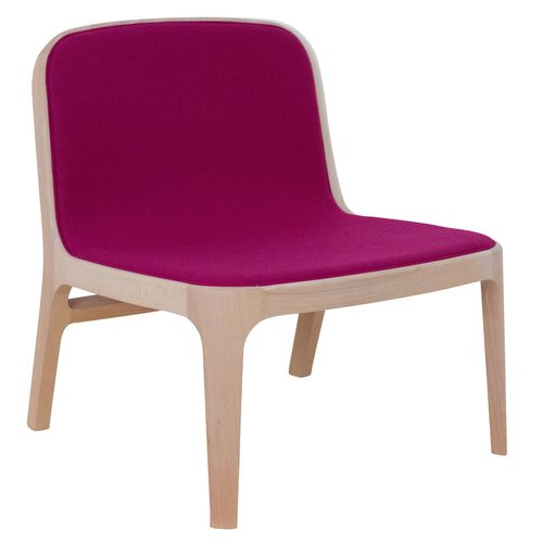 Chauffeuse contemporaine - YUME - Perrouin Sièges - en simili cuir / en tissu / en hêtre