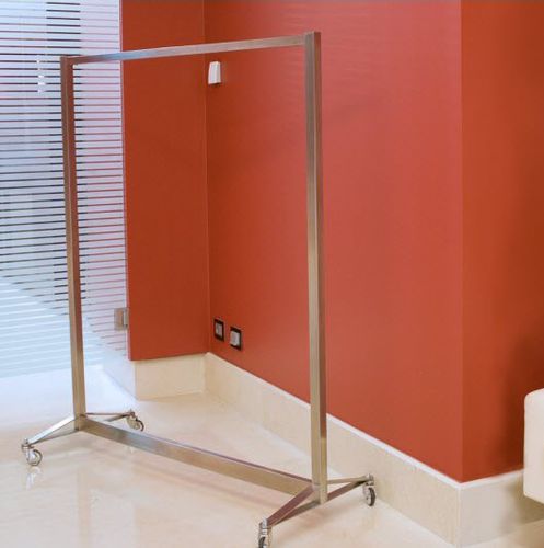 Portant contemporain - ROBE - APIR SRL - en acier inoxydable / à roulettes