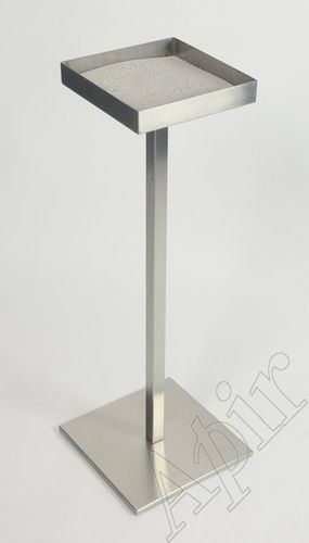 Cendrier sur pied - STELO - APIR SRL - en acier inoxydable / pour extérieur / pour espace public