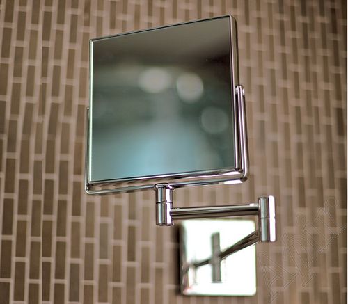 Miroir de salle de bain mural - APIR SRL - contemporain / carré / en métal