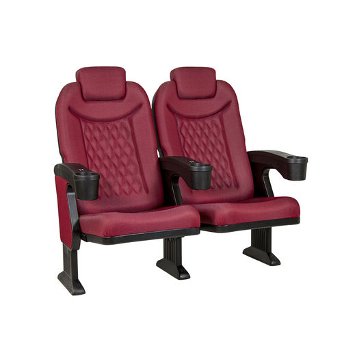 Fauteuil de cinéma en mousse de polyuréthane - DIAMOND V05 - Euro Seating International - en polypropylène / professionnel / rouge