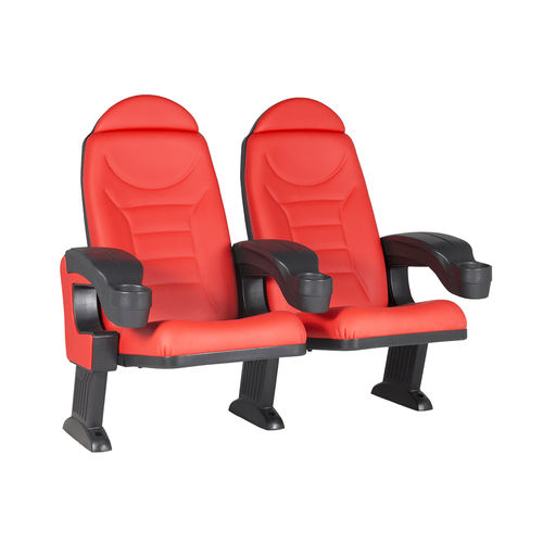 Fauteuil de cinéma en mousse de polyuréthane - MONTREAL CLUB COMFORT V09 - Euro Seating International - en polypropylène / professionnel / rouge