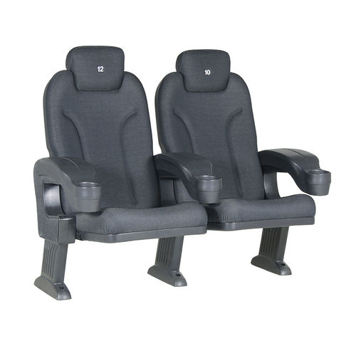 Fauteuil de cinéma en mousse de polyuréthane - ROMA COMFORT V09 H - Euro Seating International - en polypropylène / professionnel / noir