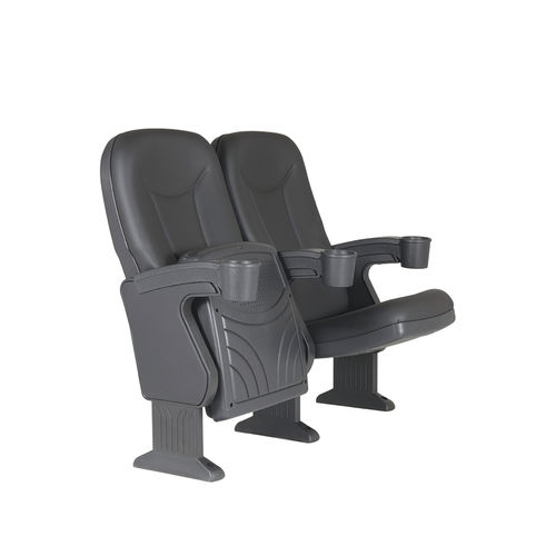 Fauteuil de cinéma en mousse de polyuréthane - ROMA V03 - Euro Seating International - en polypropylène / professionnel / noir
