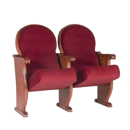 Fauteuil d'auditorium classique - BRETÓN - Euro Seating International - en tissu / en mousse de polyuréthane / en bois