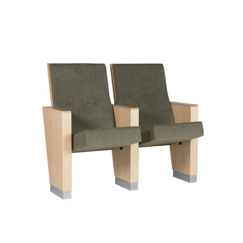 Fauteuil d'auditorium contemporain - CELANOVA - Euro Seating International - en tissu / en mousse de polyuréthane / en hêtre