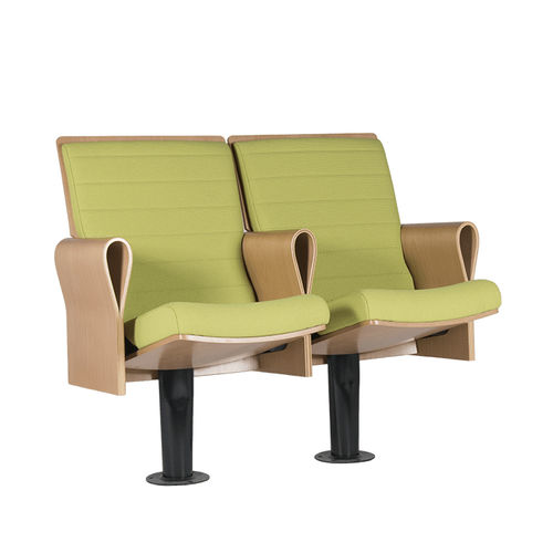 Fauteuil d'auditorium contemporain - LOLA - Euro Seating International - en tissu / en mousse de polyuréthane / en bois