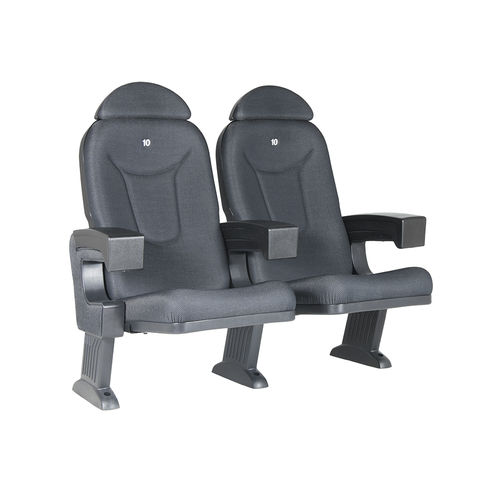 Fauteuil d'auditorium contemporain - ROMA COMFORT - Euro Seating International - en tissu / avec repose-tête / pliant
