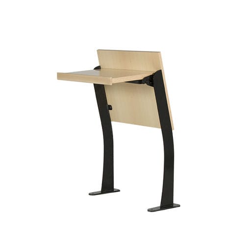 Table contemporaine - DESK R1 - Euro Seating International - en bois / en acier / avec piètement en acier
