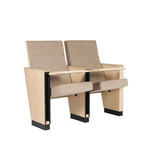 Fauteuil d'auditorium contemporain - CELANOVA PL - Euro Seating International - en tissu / en mousse de polyuréthane / en bois