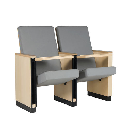 Fauteuil d'auditorium contemporain - NUS PL - Euro Seating International - en tissu / en mousse de polyuréthane / en bois