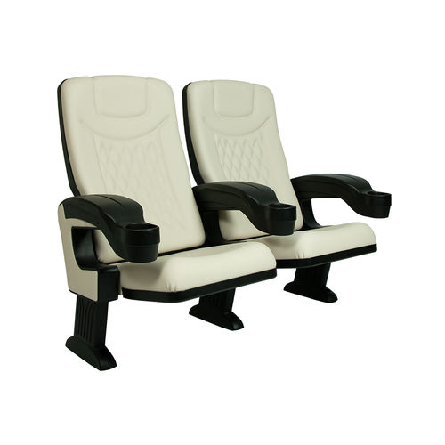 Fauteuil de cinéma en mousse de polyuréthane - KING DIAMOND V09 - Euro Seating International - en polypropylène / professionnel / blanc