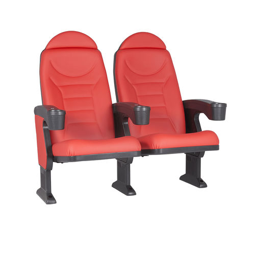 Fauteuil de cinéma en mousse de polyuréthane - MONTREAL CLUB V05 - Euro Seating International - en polypropylène / professionnel / rouge